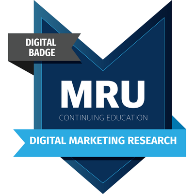 MRU micro credential Digital Marketing Research logo