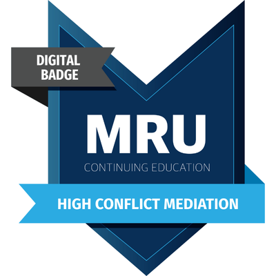 MRU micro credential high conflict mediation logo