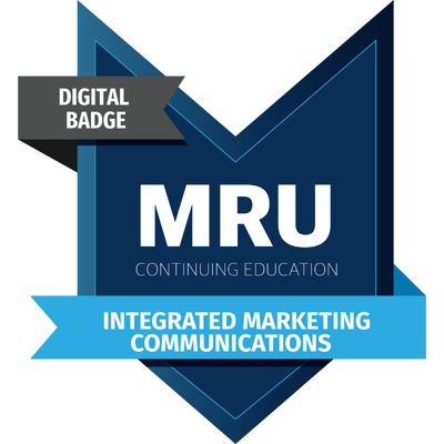 MRU micro credential Integrated Marketing Communications (IMC) logo