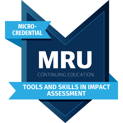 MRU micro credential Tools and Skills in Impact Assessment logo
