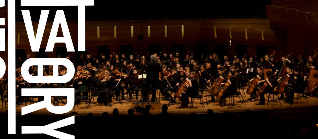 The Calgary Youth Orchestra on stage at the Bella Concert Hall